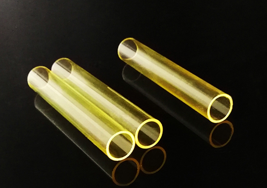 Yellow quartz tube